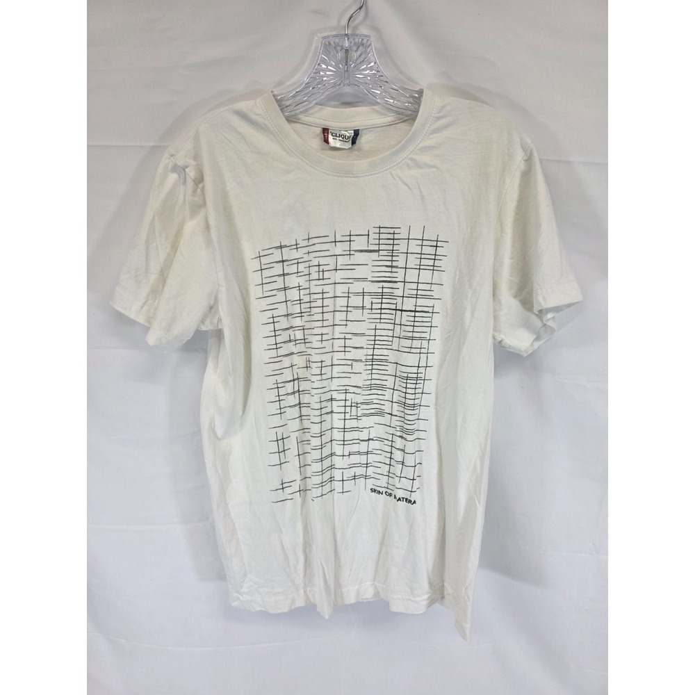 Clique Skin of Matera Graphic T-Shirt Mens Large White Short Sleeve Crewneck Tee
